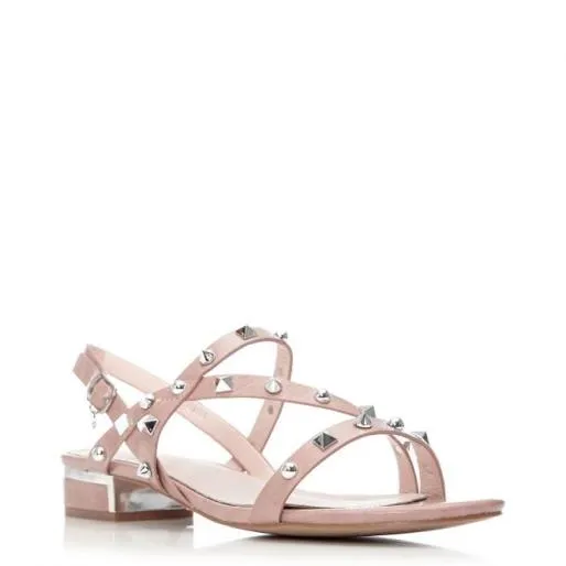 Normanie Nude Porvair Women Moda In Pelle Flat Sandals