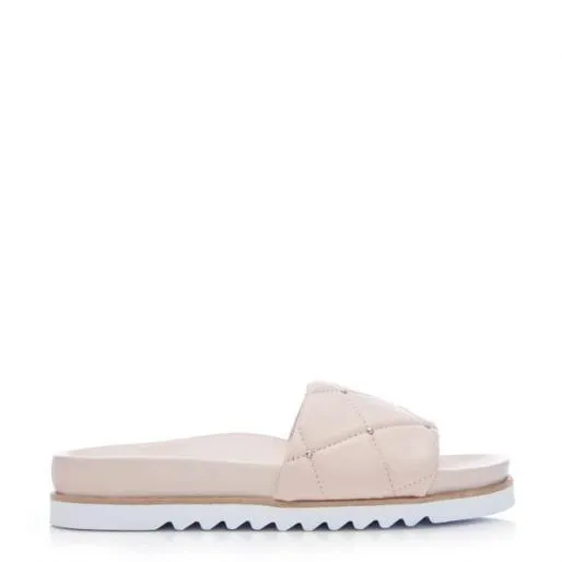 Odelle Cameo Leather Women Moda In Pelle Flat Sandals