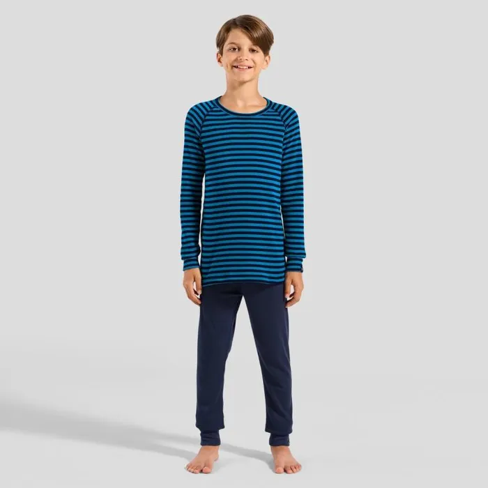 Odlo Base Layers The Active Warm Base Layer Set Blue Jewel 8211 Peacoat 8211 Kids Odlo Base Layers The Active Warm Base Layer Set Blue Jewel 8211 Peacoat 8211 Kids