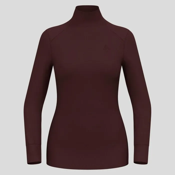 Odlo Base Layers The Active Warm Base Layer Turtleneck Fudge 8211 Women