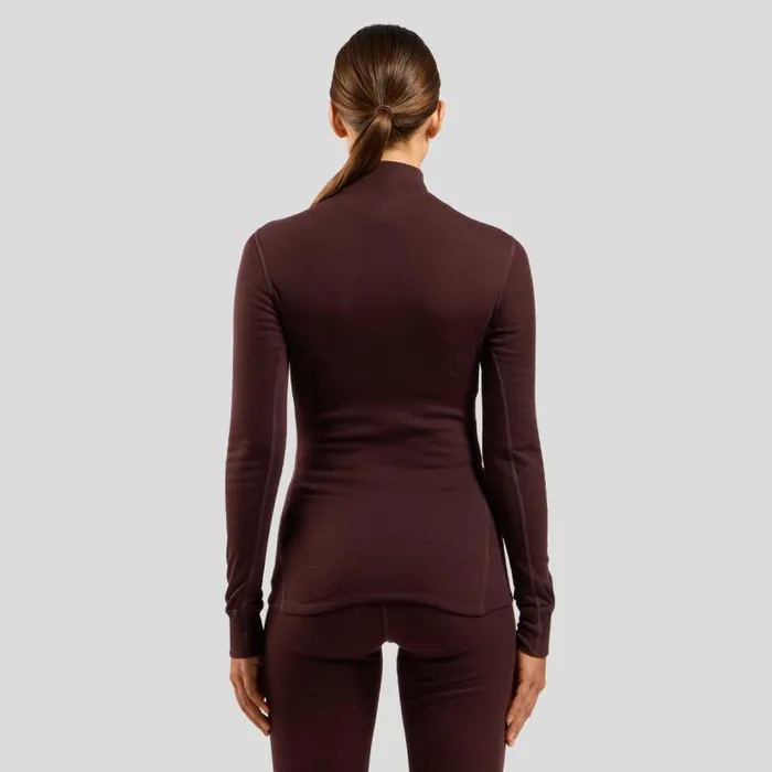 Odlo Base Layers The Active Warm Base Layer Turtleneck Fudge 8211 Women