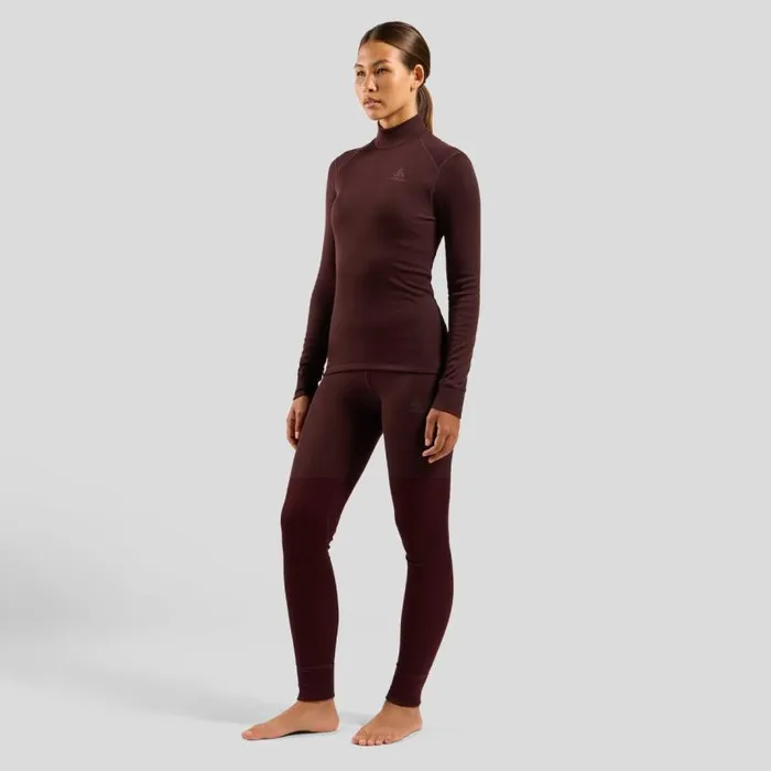 Odlo Base Layers The Active Warm Base Layer Turtleneck Fudge 8211 Women