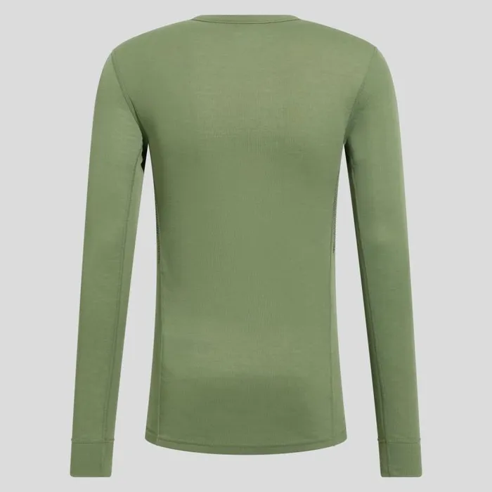 Odlo Base Layers The Active Warm Graphic Base Layer Top Matte Green 8211 Men