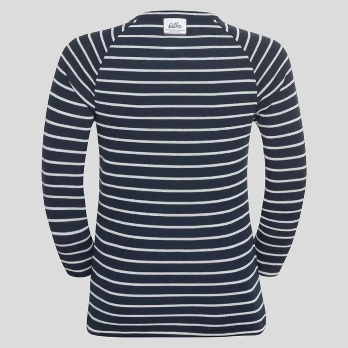 Odlo Base Layers The Active Warm Originals 039 Base Layer Top Dark Sapphire 8211 Odlo Silver Grey 8211 Kids