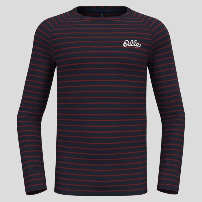 Odlo Base Layers The Active Warm Originals Base Layer Top Dark Sapphire 8211 Sundried Tomato 8211 Men