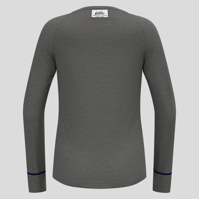 Odlo Base Layers The Active Warm Originals Base Layer Top Odlo Steel Grey Melange 8211 Kids
