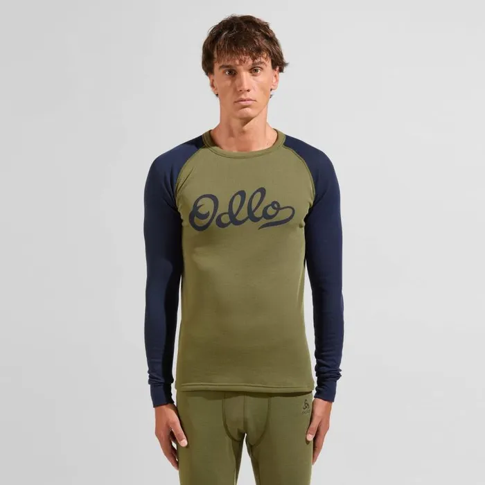 Odlo Base Layers The Active Warm Print Base Layer Set Burnt Olive 8211 Dark Sapphire 8211 Men Odlo Base Layers The Active Warm Print Base Layer Set Burnt Olive 8211 Dark Sapphire 8211 Men