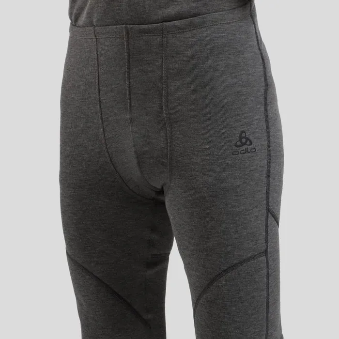 Odlo Base Layers The Active XWarm Base Layer Bottoms Odlo Steel Grey Melange 8211 Men