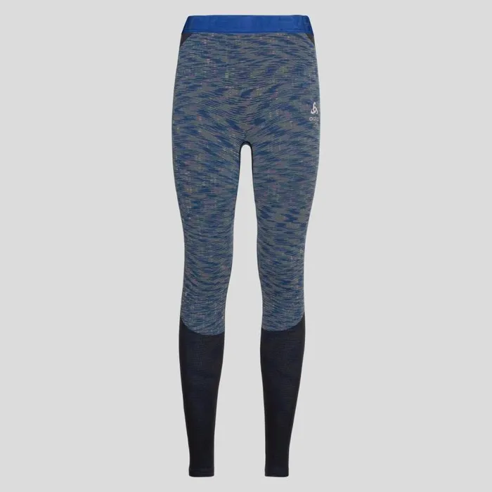 Odlo Base Layers The Blackcomb Base Layer Bottoms Blue Tattoo 8211 Space Dye 8211 Women