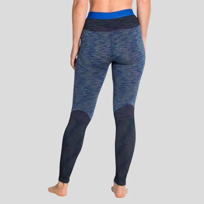 Odlo Base Layers The Blackcomb Base Layer Bottoms Blue Tattoo 8211 Space Dye 8211 Women