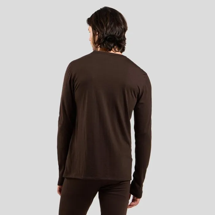 Odlo Base Layers The Natural Merino 160 Base Layer Top Fudge 8211 Men