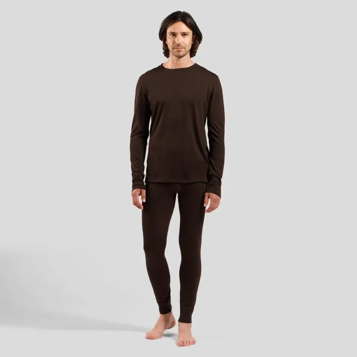 Odlo Base Layers The Natural Merino 160 Base Layer Top Fudge 8211 Men