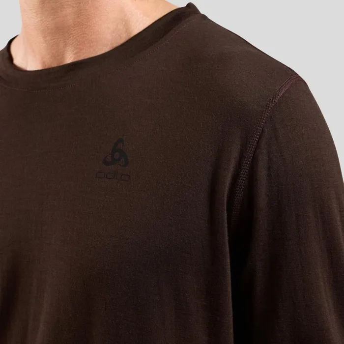 Odlo Base Layers The Natural Merino 160 Base Layer Top Fudge 8211 Men