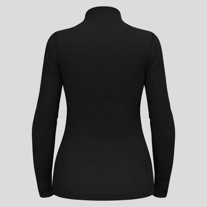 Odlo Base Layers The Natural Merino 200 Base Layer HalfZip Black 8211 Women