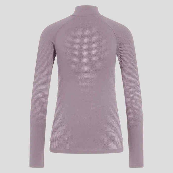 Odlo Base Layers The Performance Warm Base Layer HalfZip Gray Ridge 8211 Women