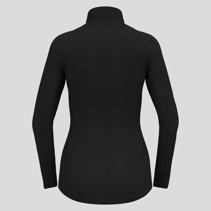 Odlo Base Layers The Performance Wool 150 Base Layer HalfZip Grey Melange 8211 Dark Grey Melange 8211 Women