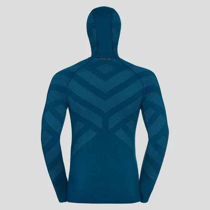 Odlo Base Layers The Performance Wool Warm Base Layer With Facemask Deep Dive Melange 8211 Men