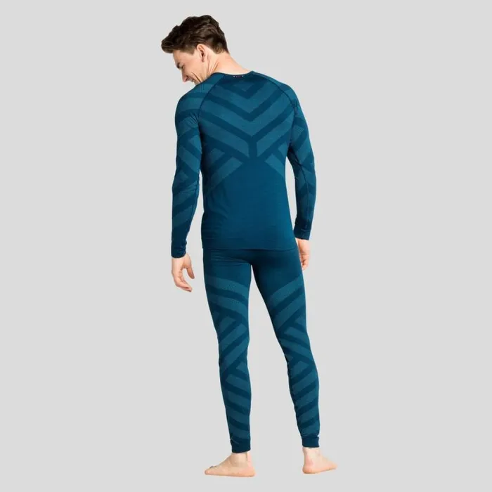 Odlo Base Layers The Performance Wool Warm Long Sleeve Base Layer Deep Dive Melange 8211 Men