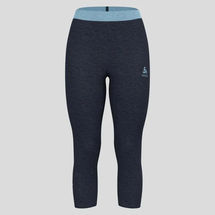 Odlo Base Layers The Revelstoke Performance Wool Warm 34 Bottoms Provincial Blue 8211 Dark Sapphire Melange 8211 Women