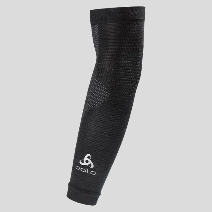 Odlo Cycling The Aeolus Ceramiwarm Arm Sleeves Black 8211 Odlo Steel Grey 8211 WomenMen Odlo Cycling The Aeolus Ceramiwarm Arm Sleeves Black 8211 Odlo Steel Grey 8211 WomenMen