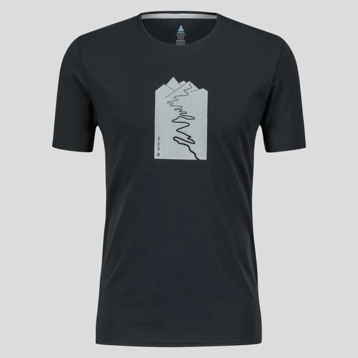 Odlo Hiking The Nikko Trailhead TShirt Black 8211 Men