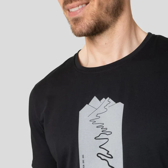 Odlo Hiking The Nikko Trailhead TShirt Black 8211 Men