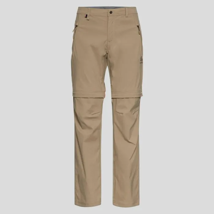 Odlo Hiking The Wedgemount Zip Off Hiking Pants Lead Gray 8211 Men