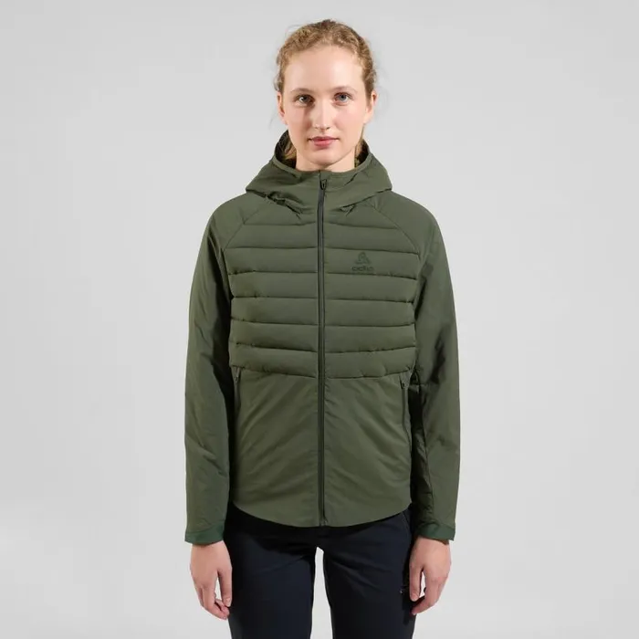 Odlo Jackets and Vests The Ascent SThermic Mid Insulation Hooded Jacket Deep Depths 8211 Women Odlo Jackets and Vests The Ascent SThermic Mid Insulation Hooded Jacket Deep Depths 8211 Women
