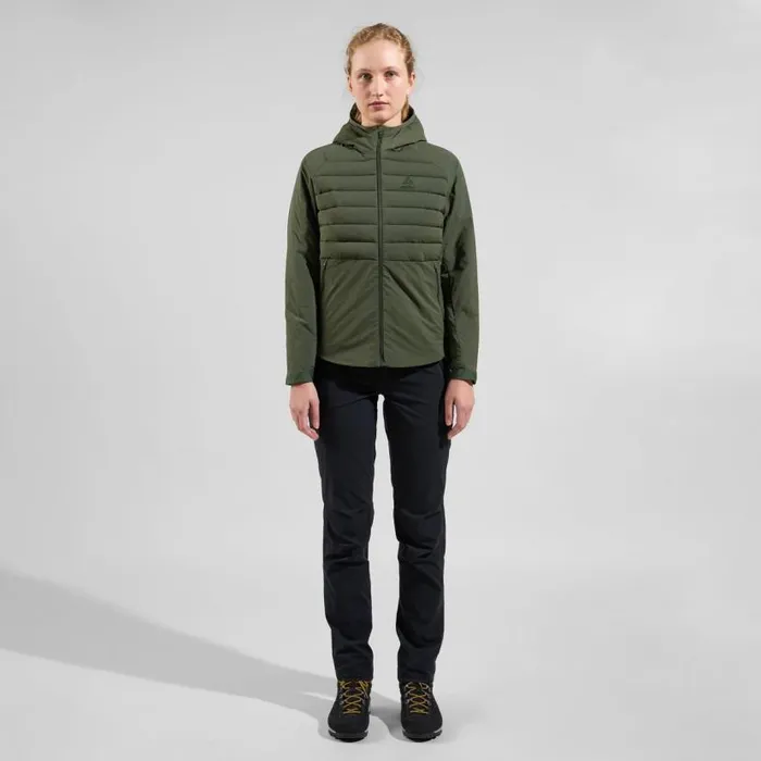 Odlo Jackets and Vests The Ascent SThermic Mid Insulation Hooded Jacket Deep Depths 8211 Women
