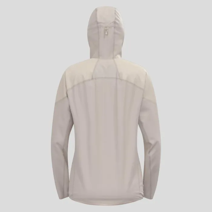 Odlo Jackets and Vests The Dual Dry Performance Knit Waterproof Insulated Running Jacket Silver Cloud 8211 Women