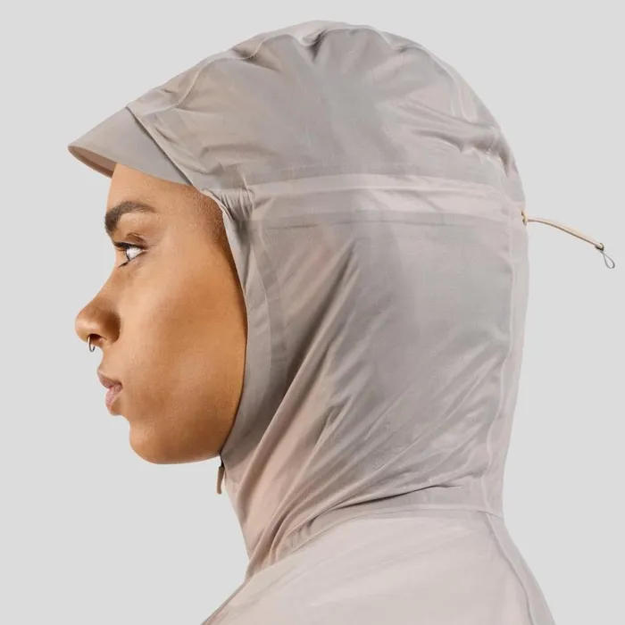 Odlo Jackets and Vests The Dual Dry Performance Knit Waterproof Insulated Running Jacket Silver Cloud 8211 Women