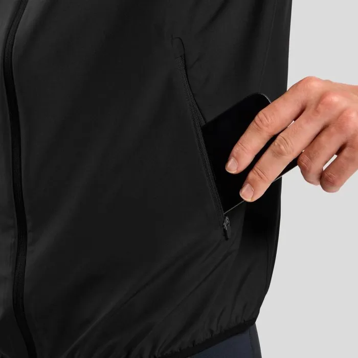 Odlo Jackets and Vests The Essentials Light Running Jacket Black 8211 Men
