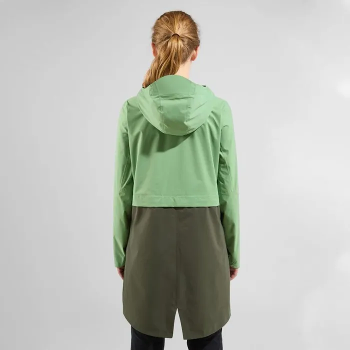 Odlo Jackets and Vests The Logic 25l Rain Parka Loden Frost 8211 Deep Depths 8211 Women