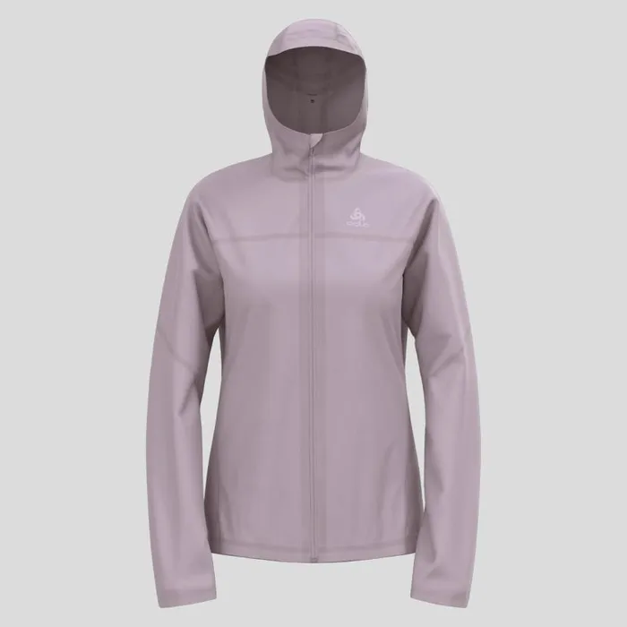 Odlo Jackets and Vests The XAlp Performance Knit Waterproof Running Jacket Gray Ridge 8211 Women