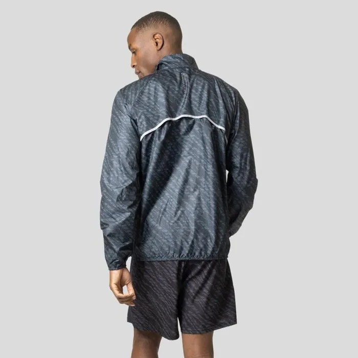 Odlo Jackets and Vests The Zeroweight Print Running Jacket Black 8211 Men