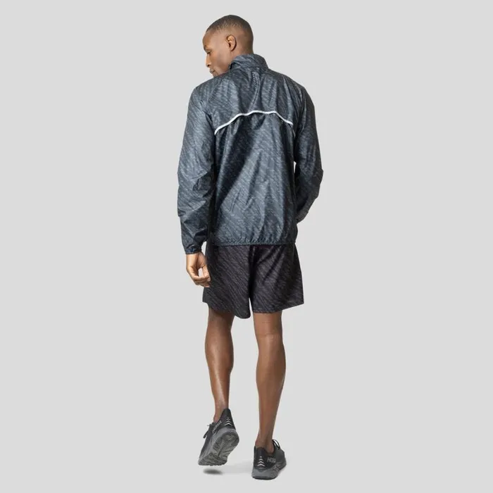 Odlo Jackets and Vests The Zeroweight Print Running Jacket Black 8211 Men