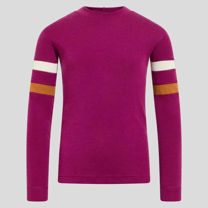 Odlo Mid Layers and Longsleeves The Espeland Merino 215 Mid Layer Amaranth 8211 Kids