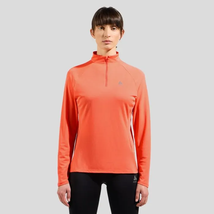Odlo Mid Layers and Longsleeves The Essentials HalfZip Running Mid Layer Living Coral 8211 Women Odlo Mid Layers and Longsleeves The Essentials HalfZip Running Mid Layer Living Coral 8211 Women