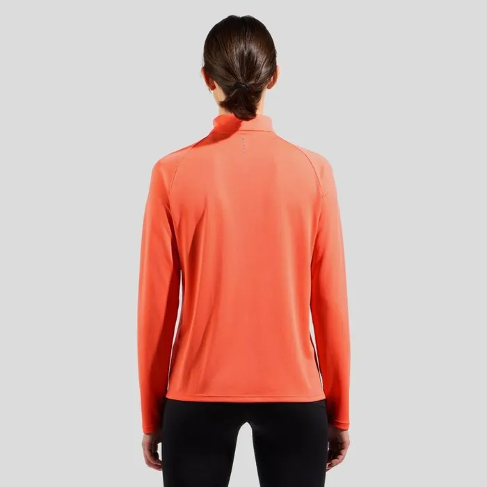 Odlo Mid Layers and Longsleeves The Essentials HalfZip Running Mid Layer Living Coral 8211 Women