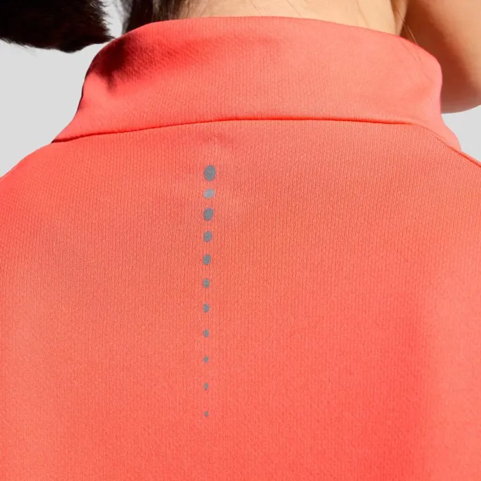 Odlo Mid Layers and Longsleeves The Essentials HalfZip Running Mid Layer Living Coral 8211 Women