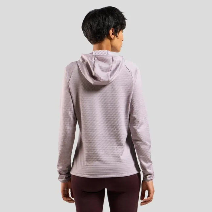 Odlo Mid Layers and Longsleeves The Run Easy Mid Layer Hoody Misty Lilac Melange 8211 Women