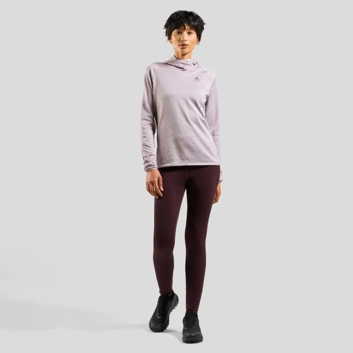 Odlo Mid Layers and Longsleeves The Run Easy Mid Layer Hoody Misty Lilac Melange 8211 Women
