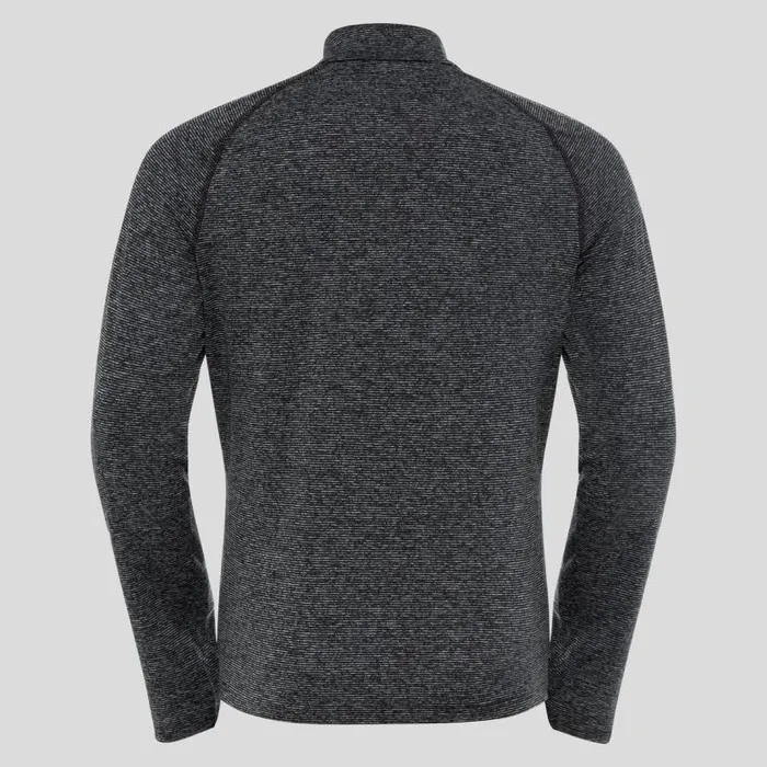 Odlo Mid Layers and Longsleeves The Sesvenna Mid Layer Zip Black Melange 8211 Men