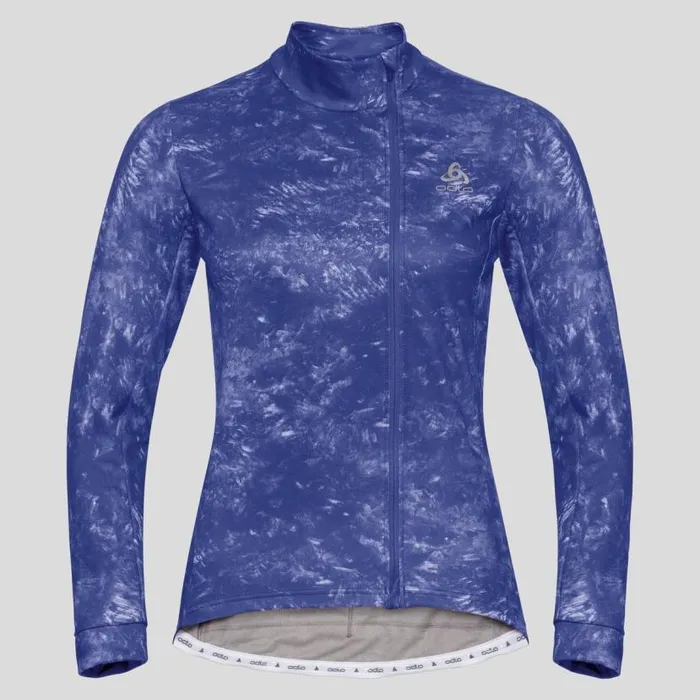 Odlo Mid Layers and Longsleeves The Zeroweight Ceramiwarm Cycling Mid Layer Clematis Blue 8211 Aop Fw19 8211 Women Odlo Mid Layers and Longsleeves The Zeroweight Ceramiwarm Cycling Mid Layer Clematis Blue 8211 Aop Fw19 8211 Women