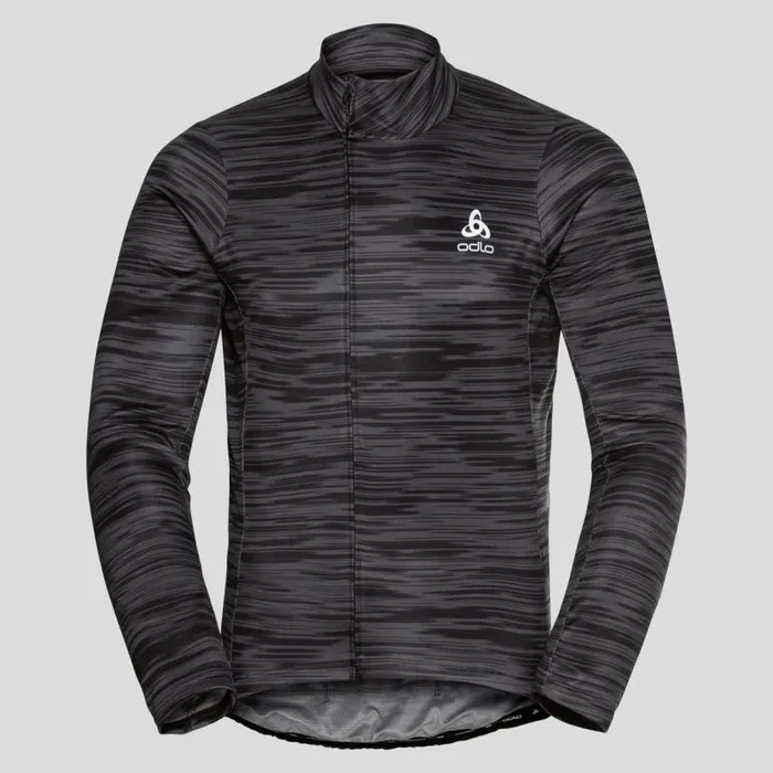 Odlo Mid Layers and Longsleeves The Zeroweight Ceramiwarm Long Sleeve Cycling Jersey Odlo Graphite Grey 8211 Black 8211 Men Odlo Mid Layers and Longsleeves The Zeroweight Ceramiwarm Long Sleeve Cycling Jersey Odlo Graphite Grey 8211 Black 8211 Men