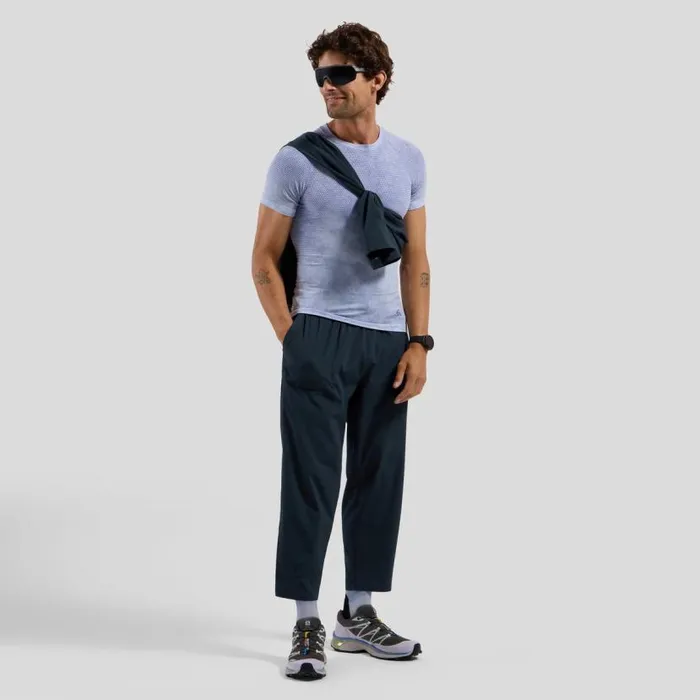 Odlo Pants and Tights The Hyper Contrast Lightweight Tapered Ribstop 78 Pant Dark Sapphire 8211 Men