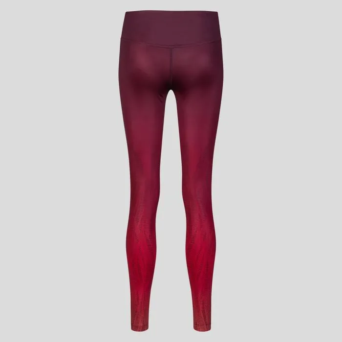 Odlo Pants and Tights The Zeroweight Print Running Tights American Beauty 8211 Women