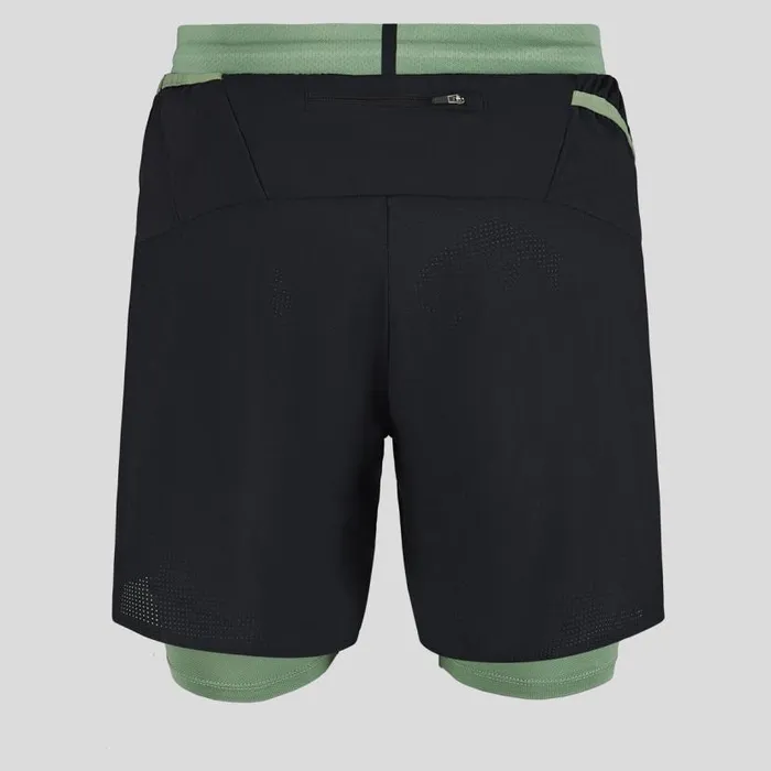 Odlo Shorts The XAlp 6Inch 2In1 Trail Running Shorts Black 8211 Loden Frost 8211 Men