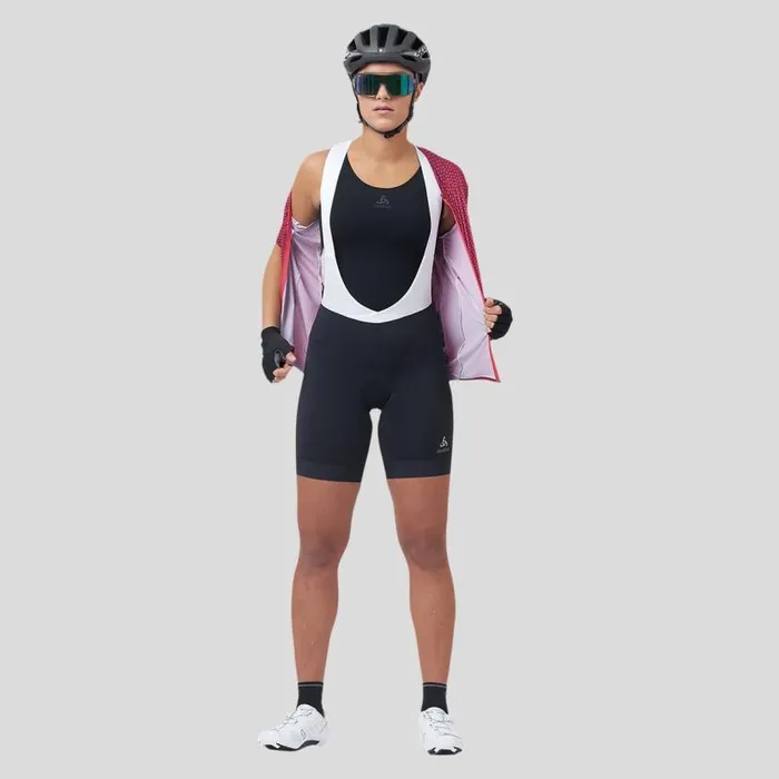 Odlo Shorts The Zeroweight Bib Shorts Black 8211 White 8211 Women