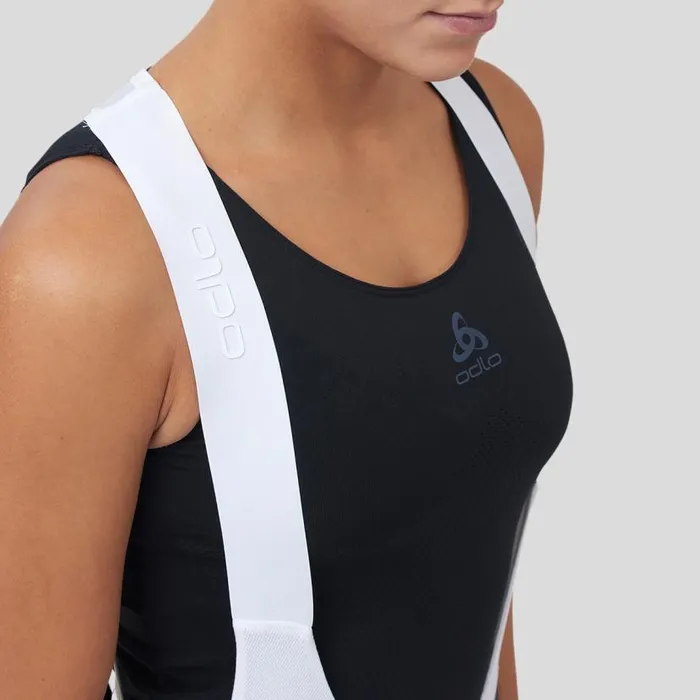 Odlo Shorts The Zeroweight Bib Shorts Black 8211 White 8211 Women
